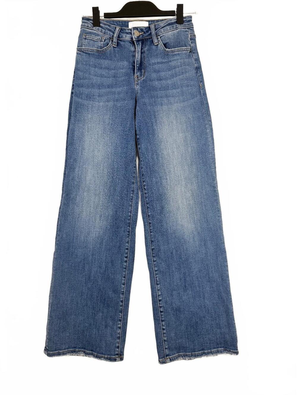 Vervet by Flying Monkey High Rise Wide Leg Stretch Jeans Medium Wash‎ Size 25
